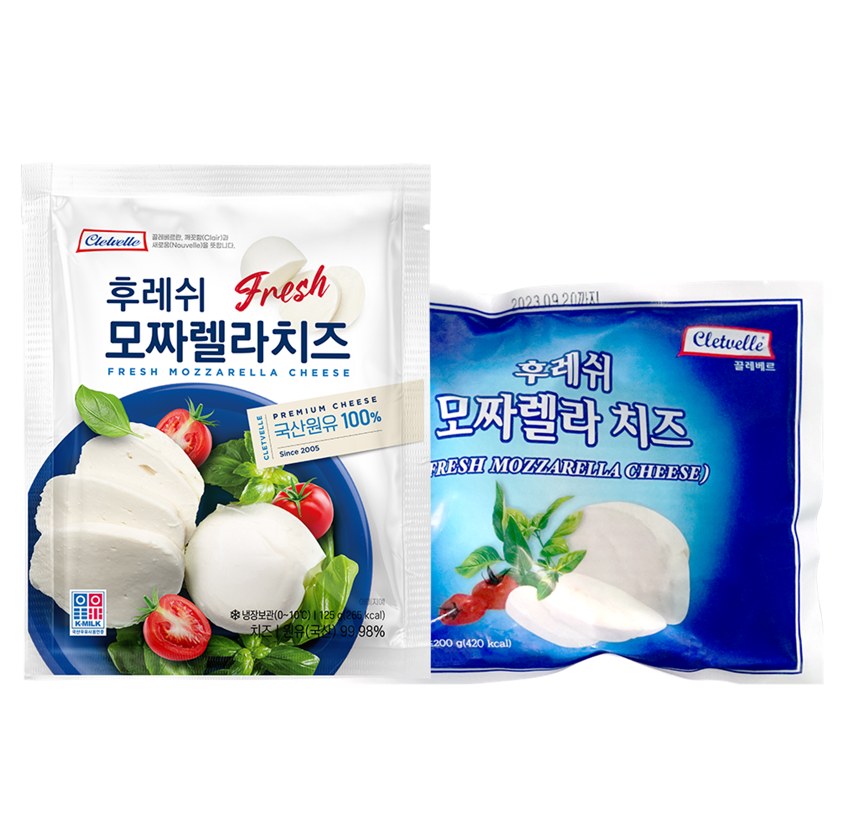 [끌레베르]후레쉬 모짜렐라 치즈